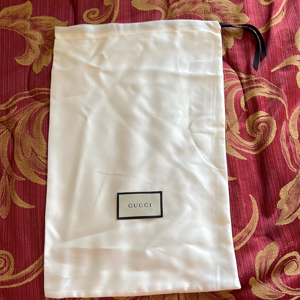 Gucci silk drawstring bag
